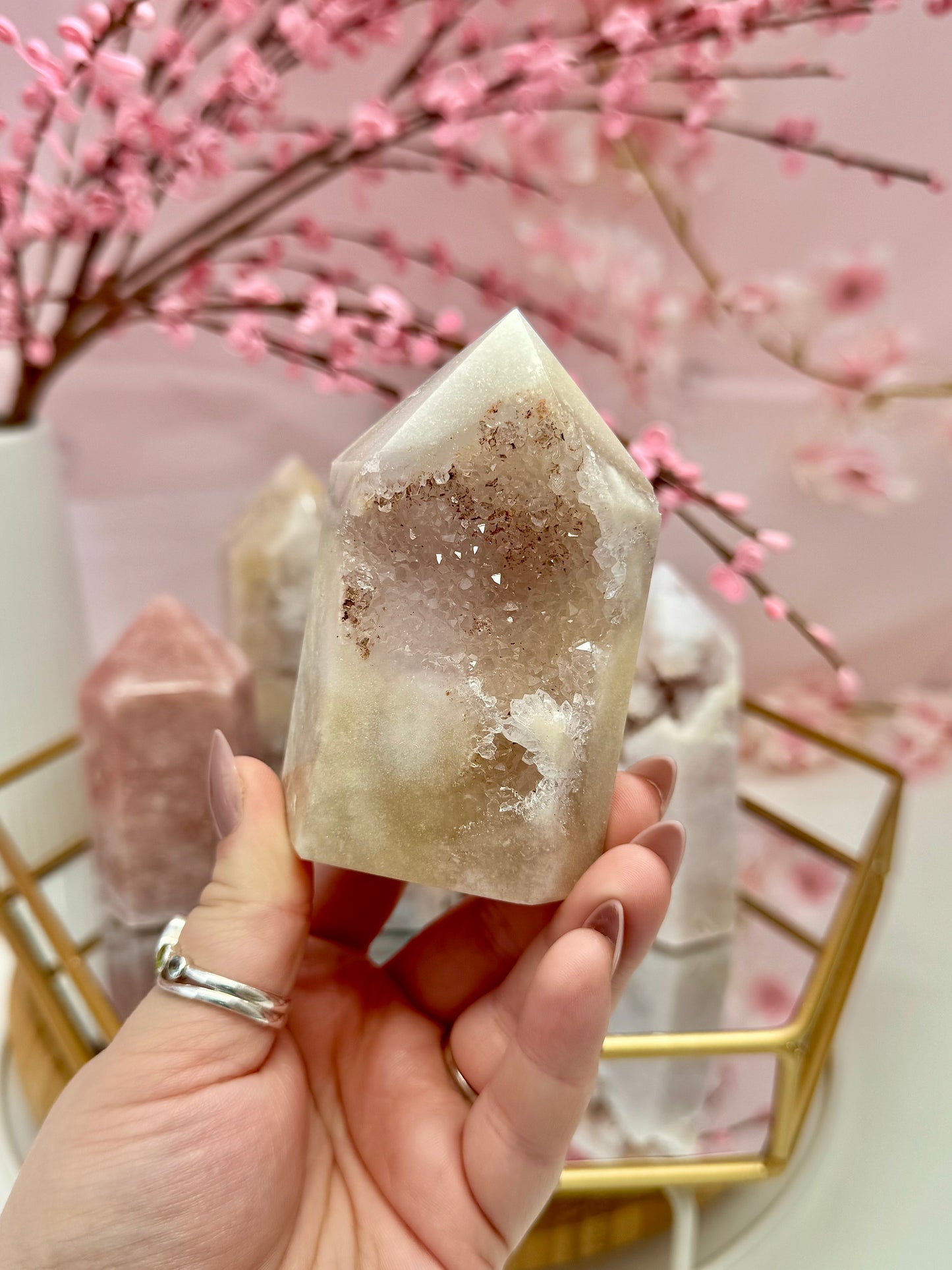 Pink Amethyst Towers from Brazil