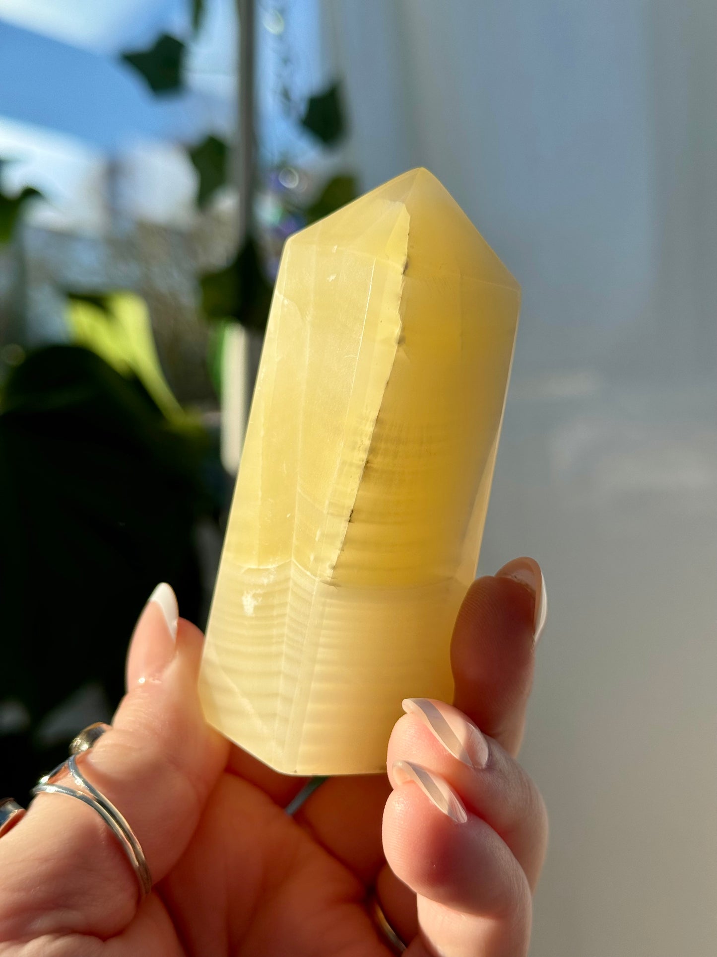 Yellow Fingerprint Calcite Towers