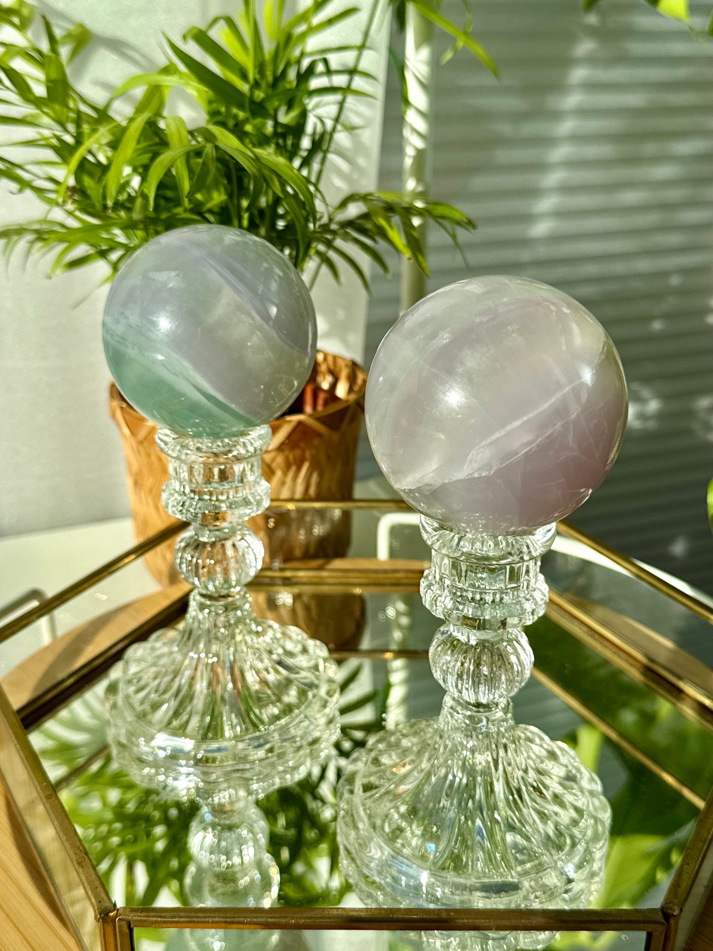 Lavender Fluorite Spheres
