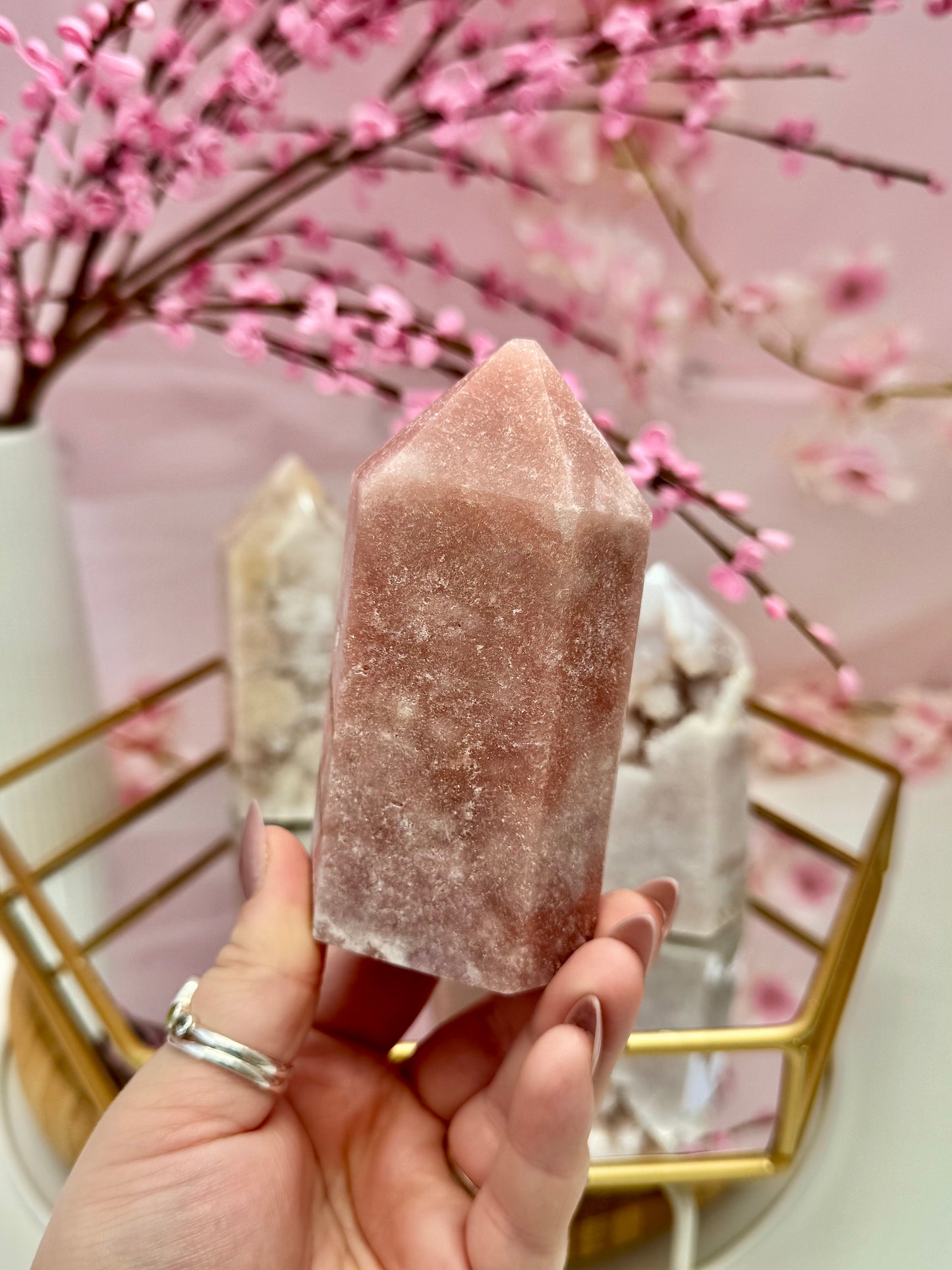 Pink Amethyst Towers from Brazil