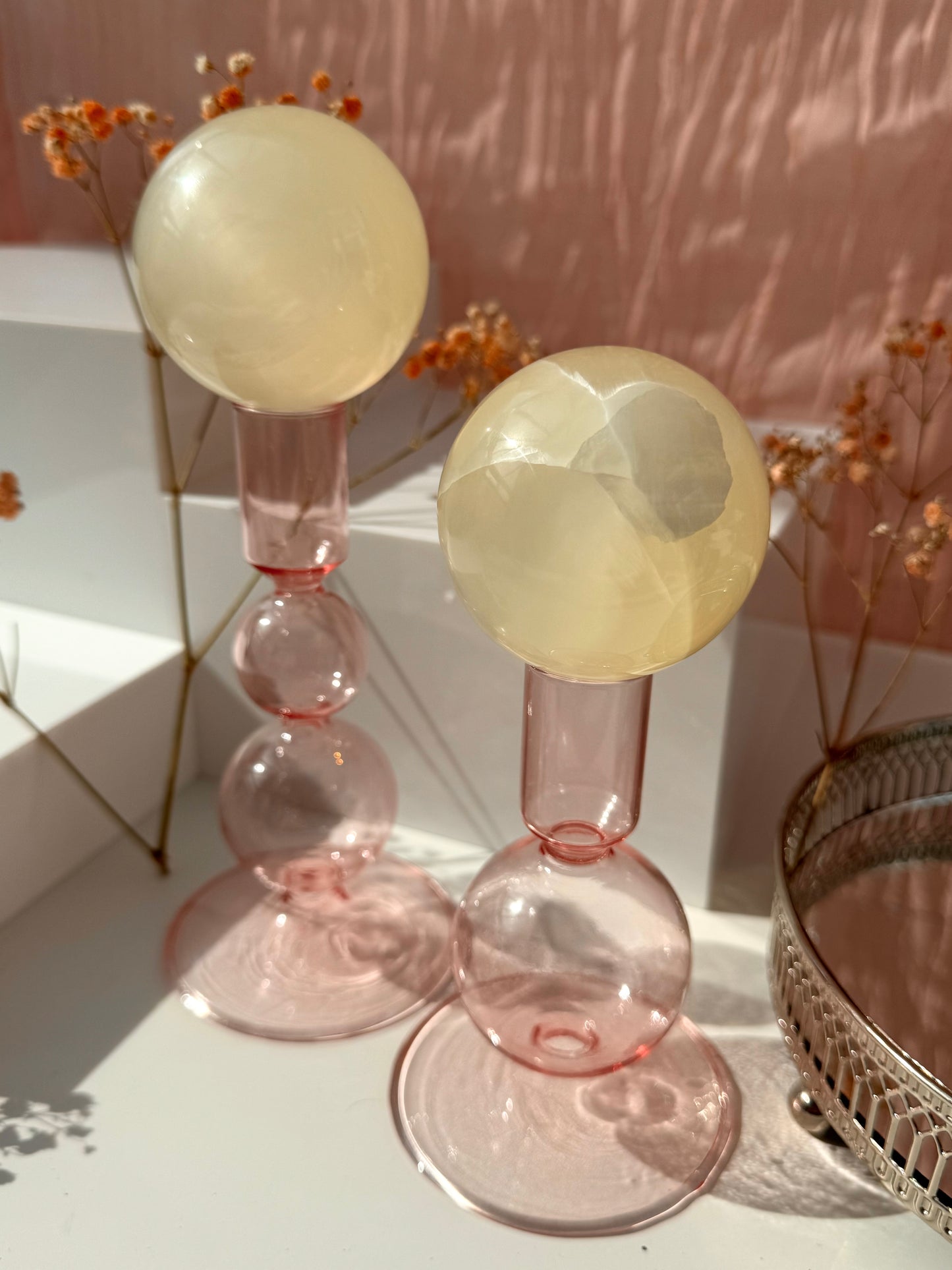 Silky Calcite Spheres