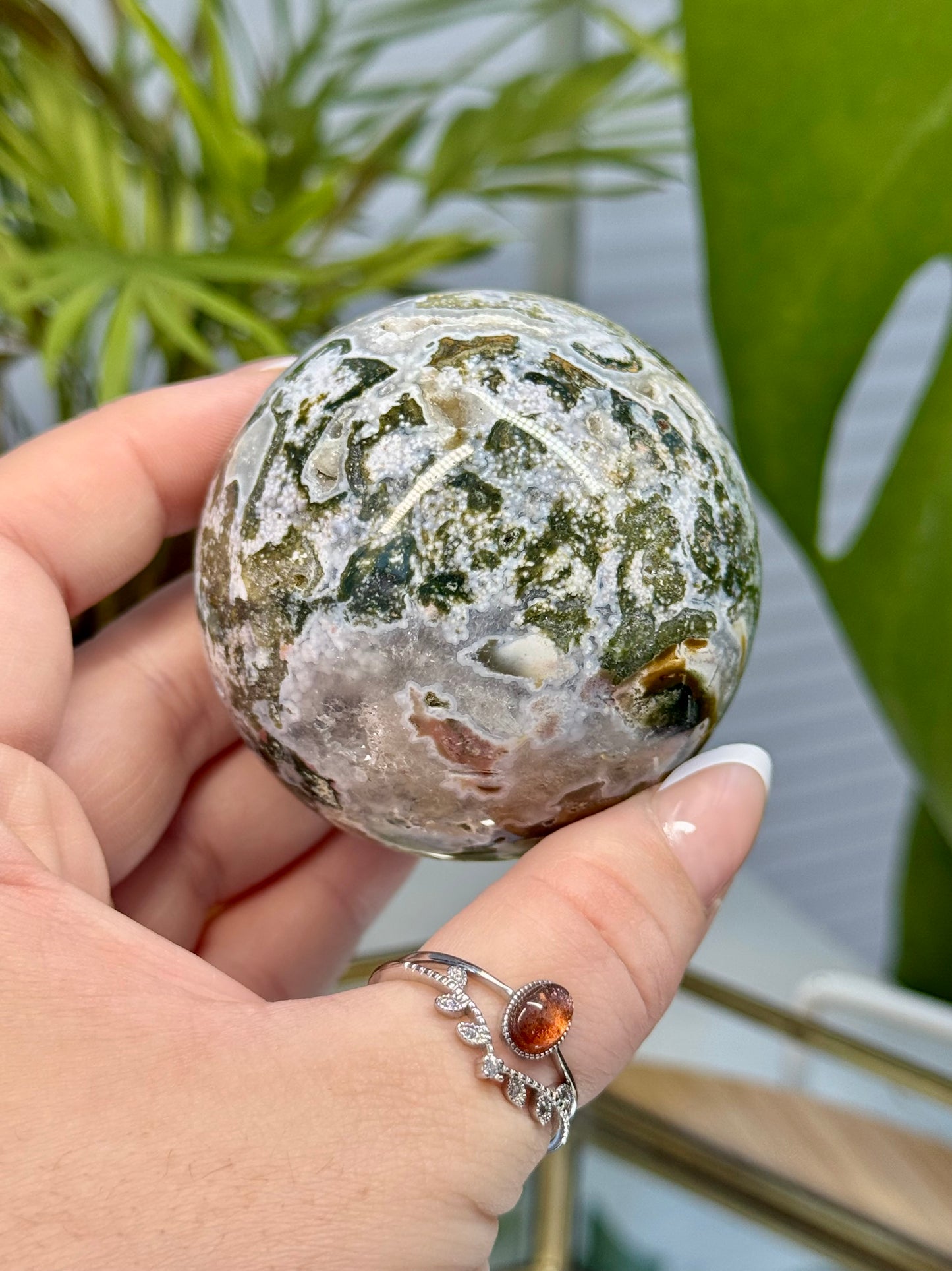 Cosmic Sea Jasper Sphere