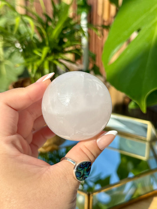 Pink Mangano Calcite Sphere