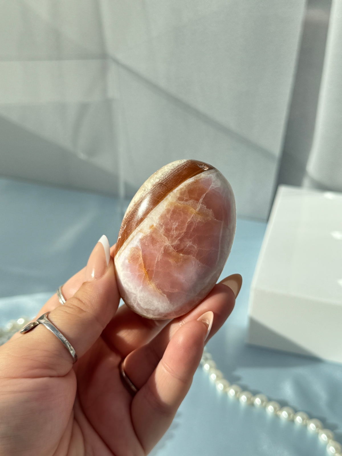 Pink Aragonite Palms