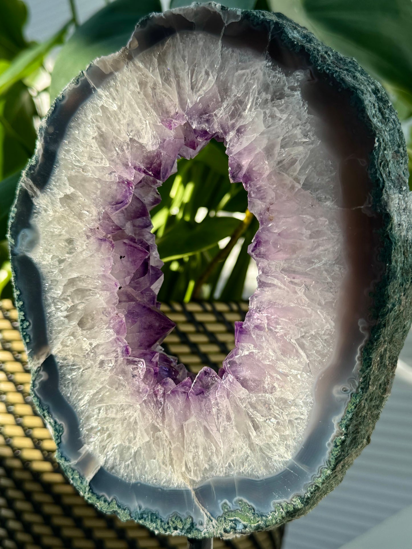 Amethyst Portal on a Custom Spinning Stand
