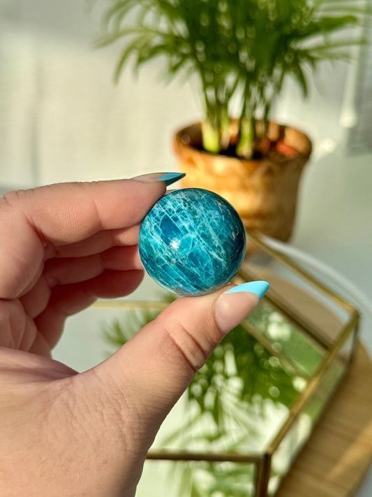 Blue Apatite Spheres