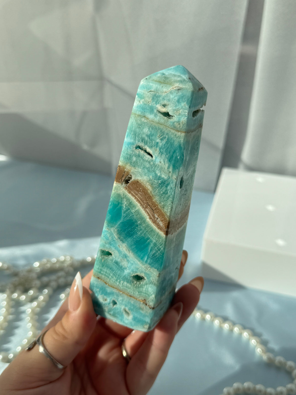 Blue Aragonite Towers