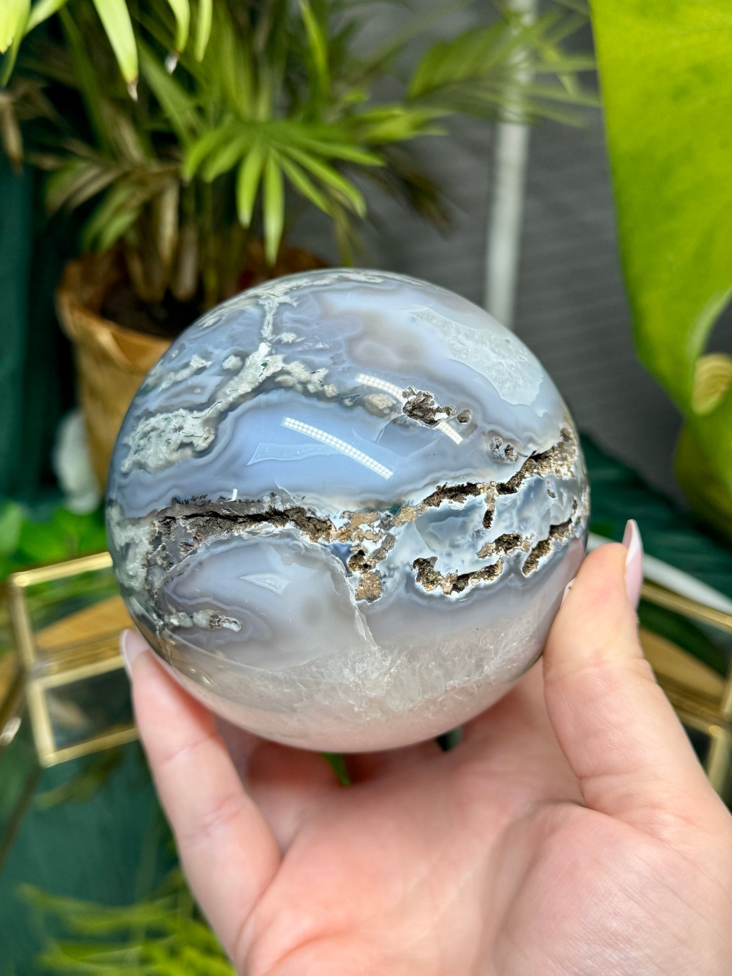 Moss Agate Sphere