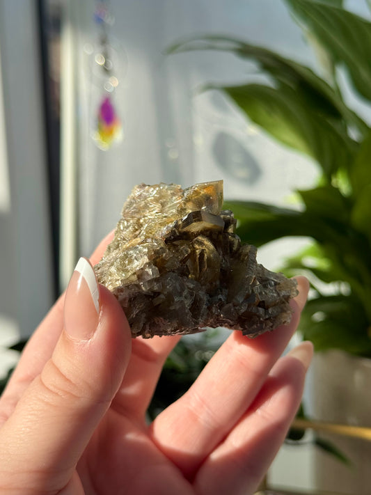 Golden Barite Cluster