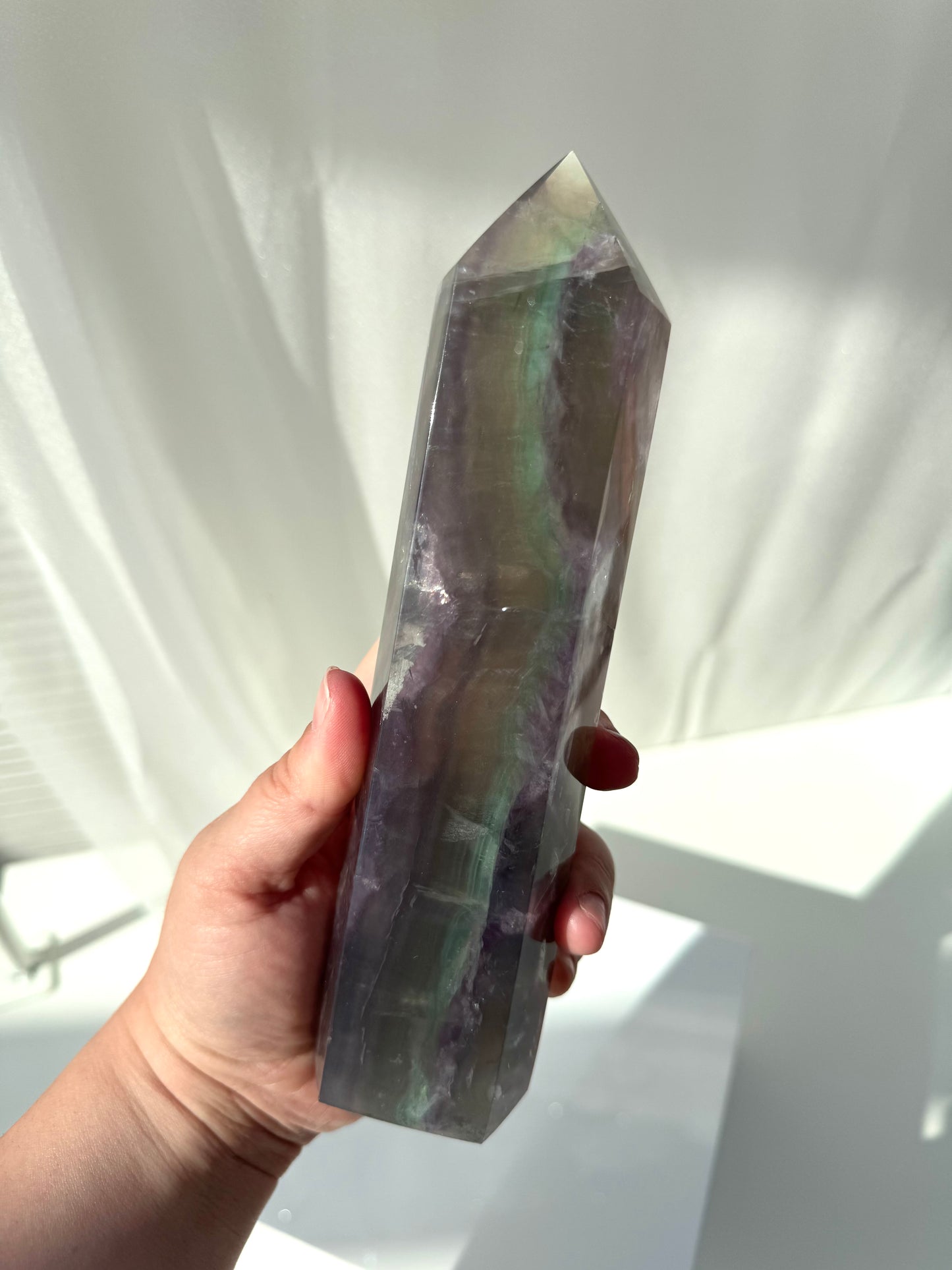 Statement Fluorite Tower with Mica