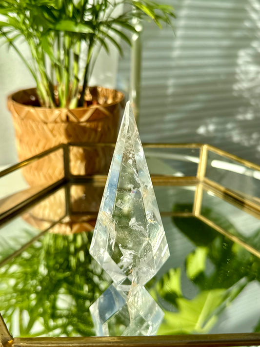 Clear Quartz Tall Diamonds