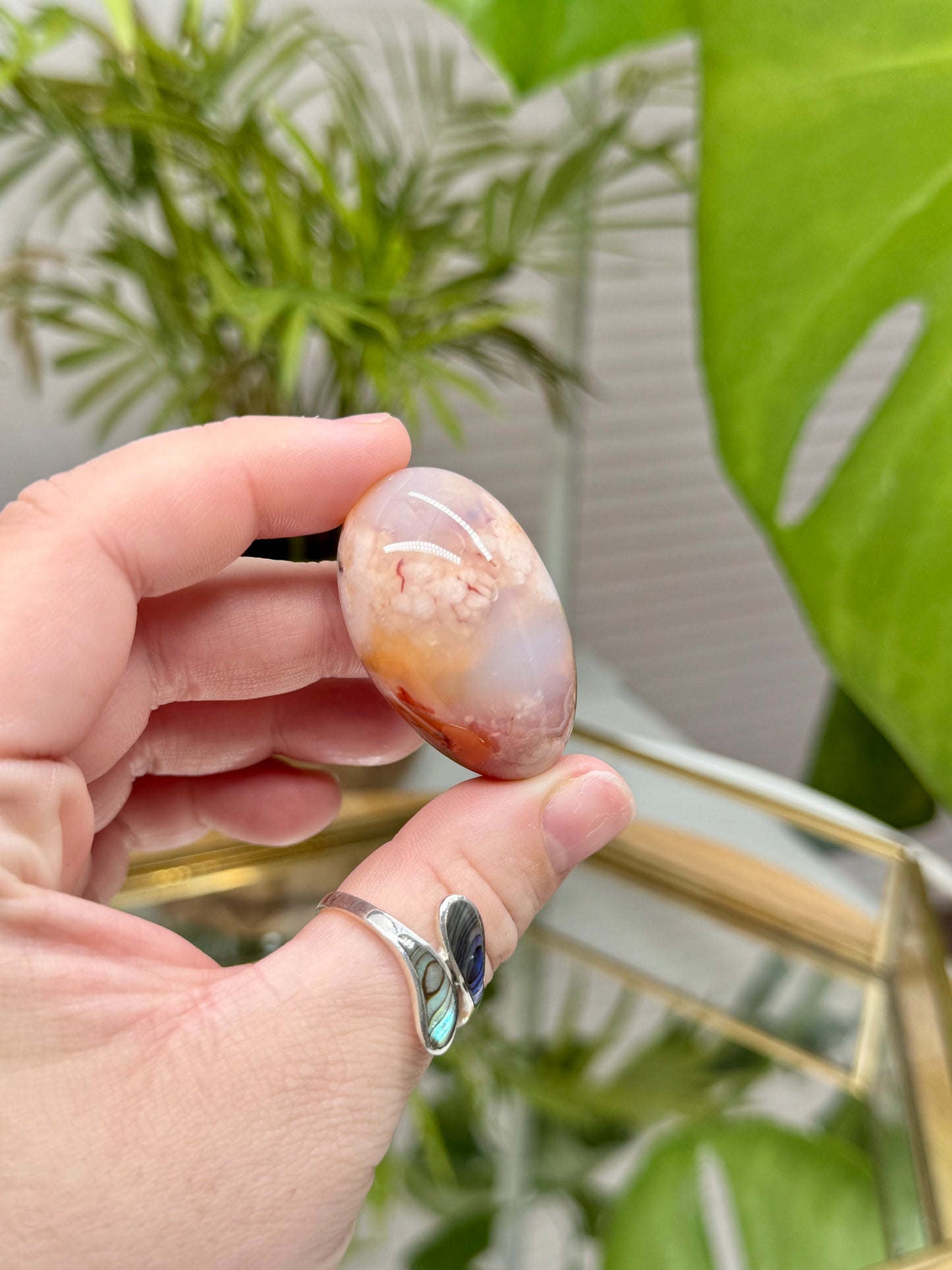Carnelian Flower Agate Shivas