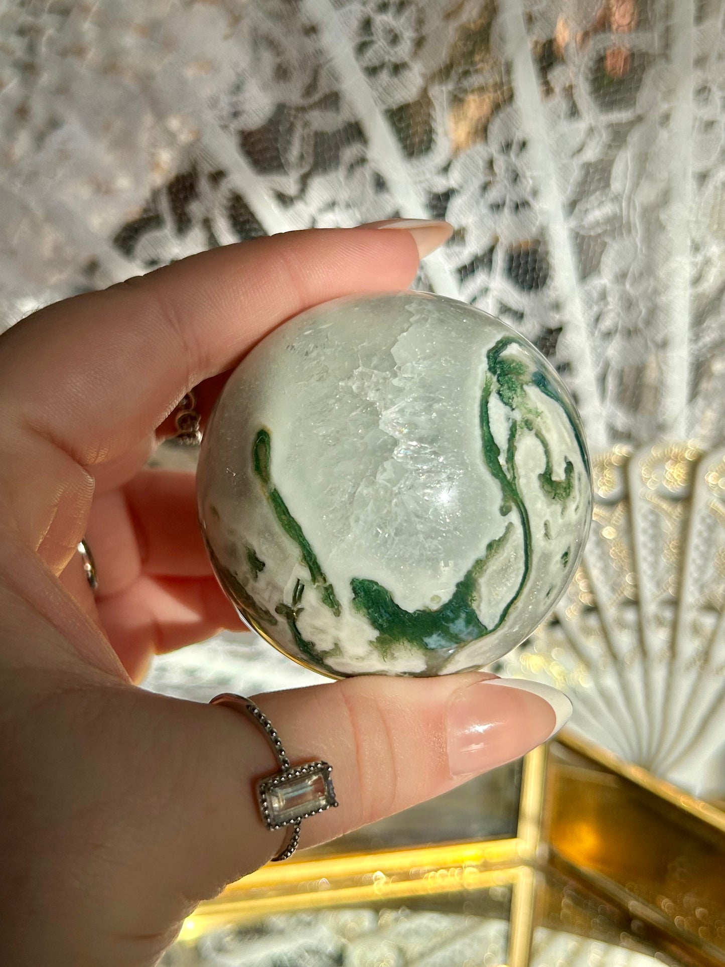 Moss Agate Sphere