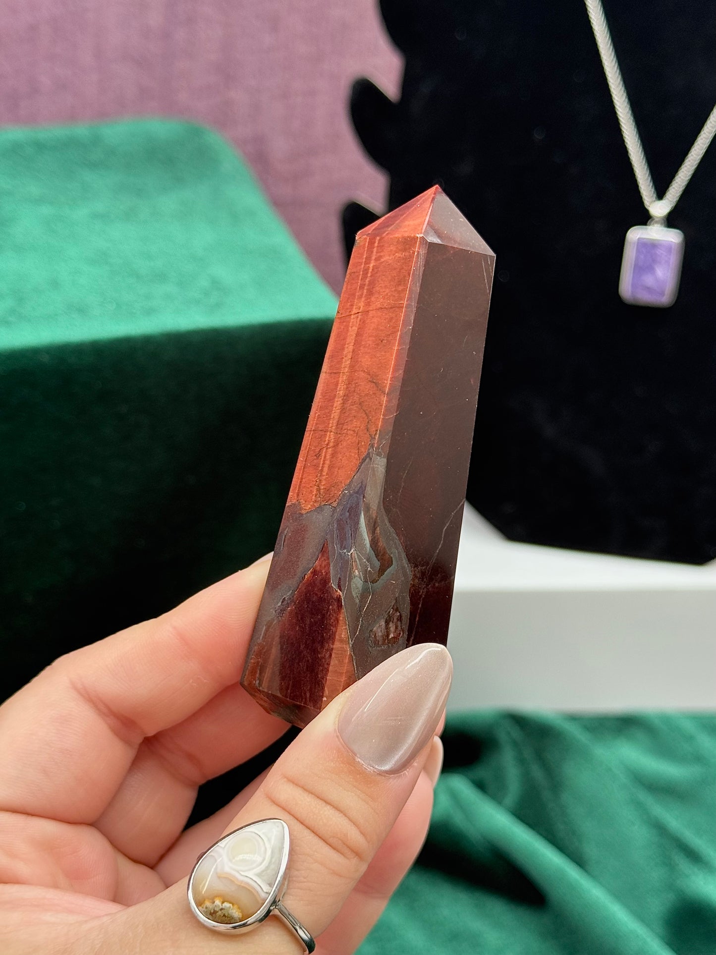 Red Tigers Eye Towers
