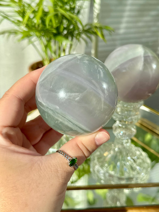 Lavender Fluorite Spheres