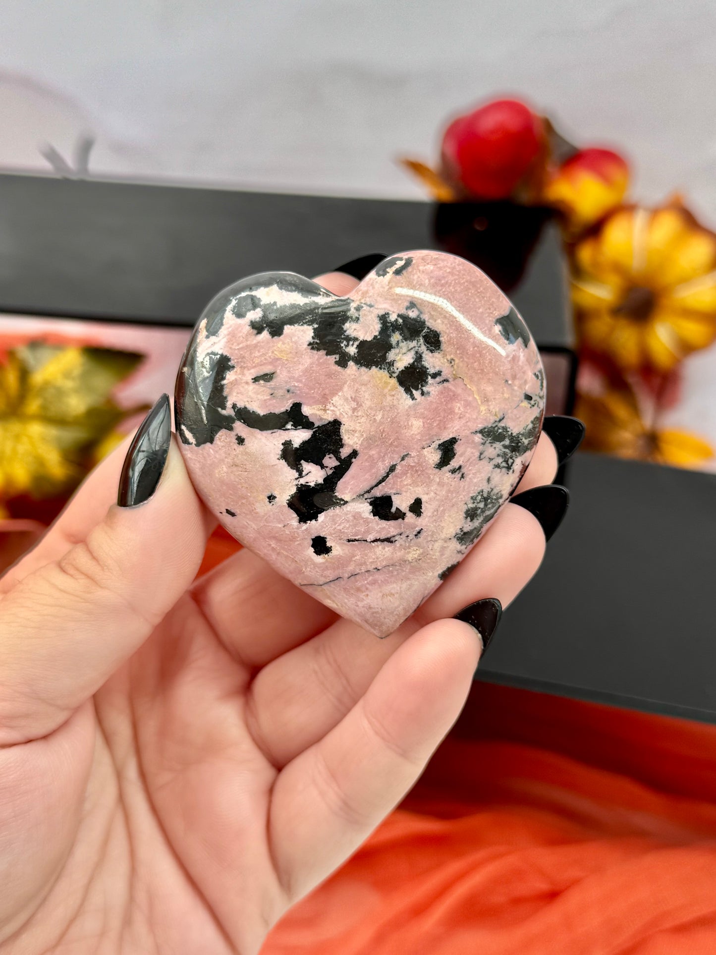 Rhodonite Heart