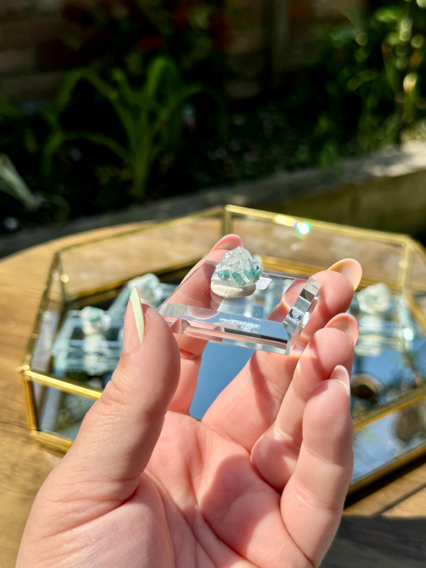 Blue Tourmaline on Matrix