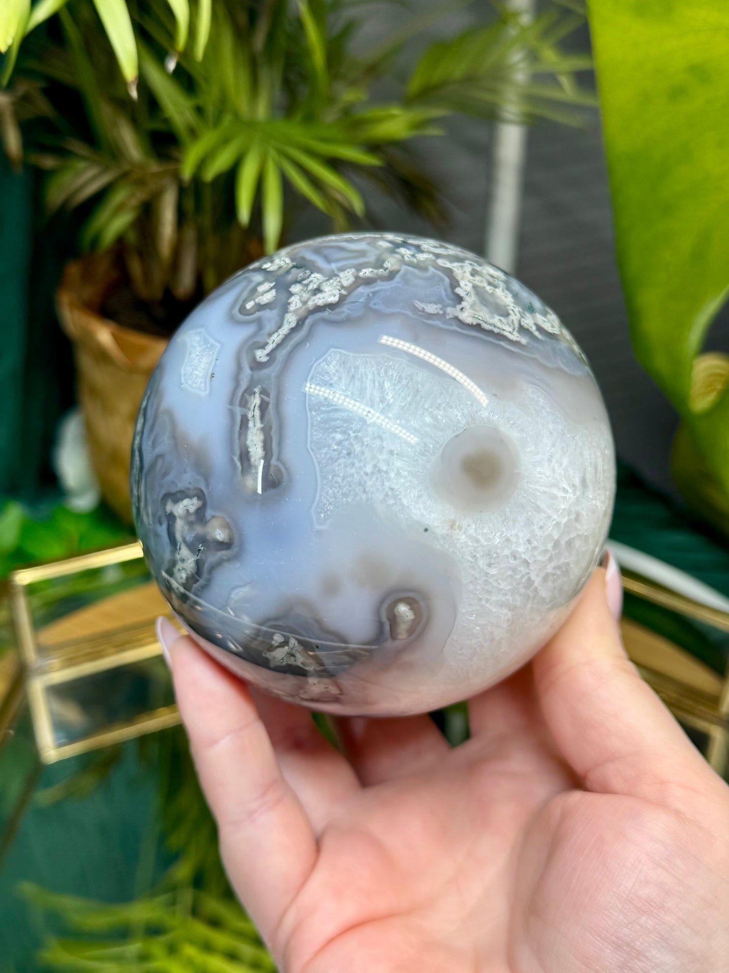 Moss Agate Sphere