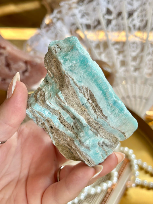 Raw Blue Aragonite