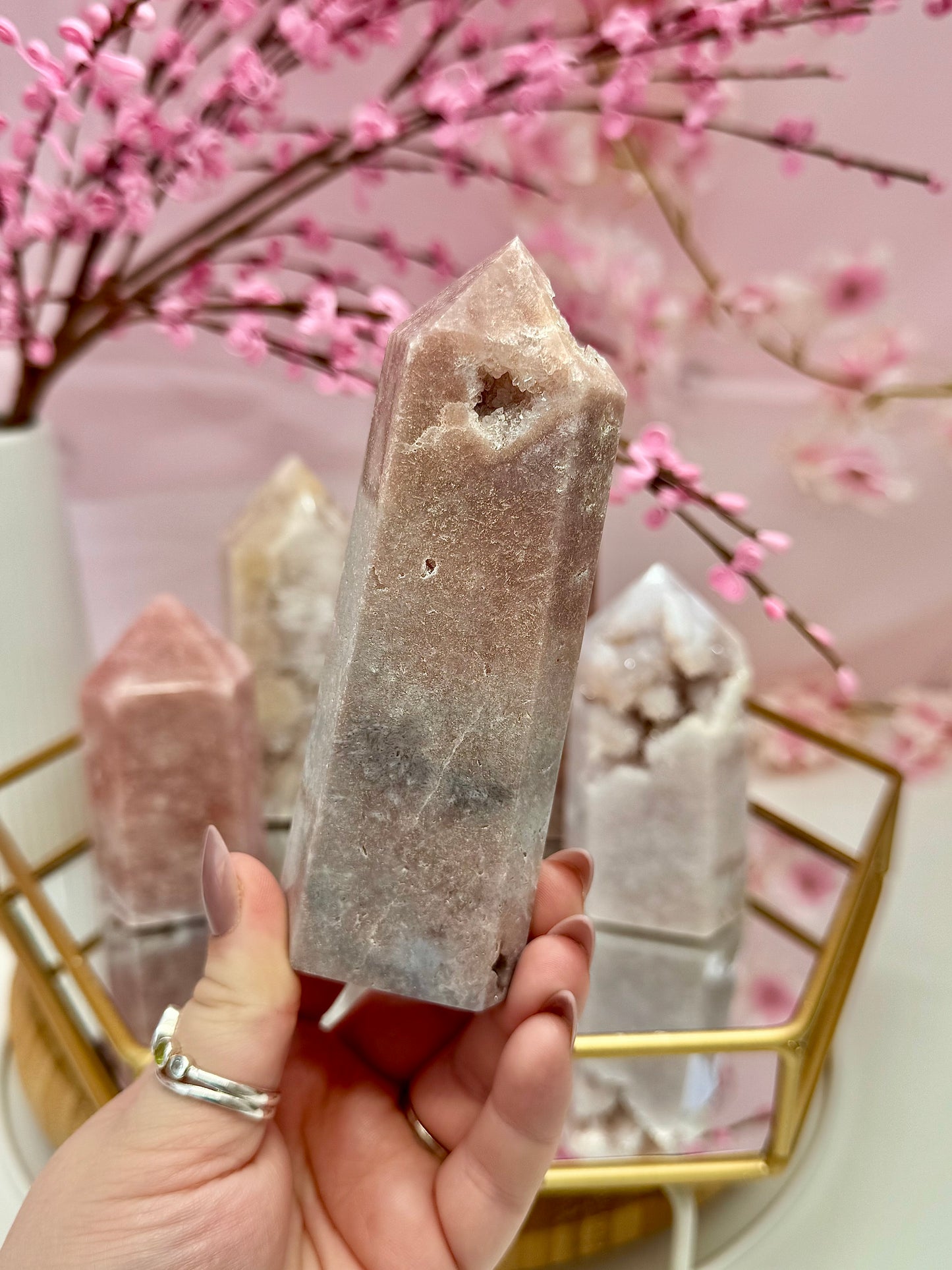 Pink Amethyst Towers from Brazil