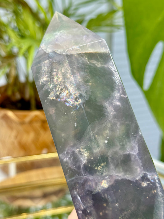 Statement Fluorite Tower with Mica