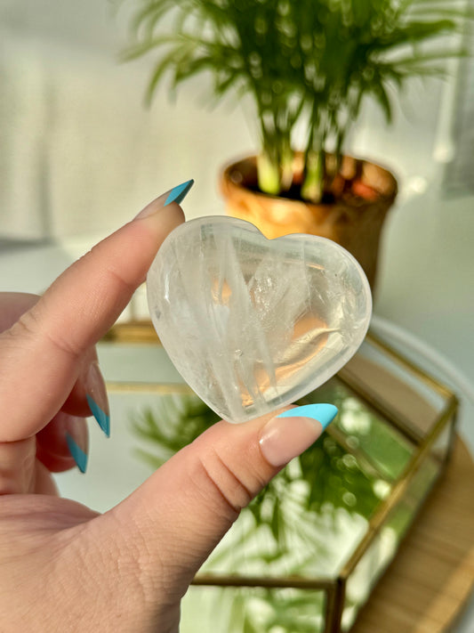 Clear Quartz Heart