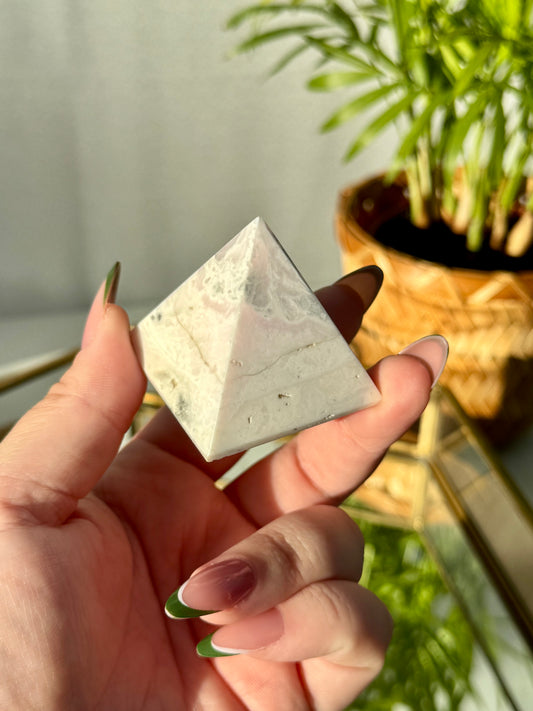 Imperfect Peruvian Mangano Calcite Pyramid