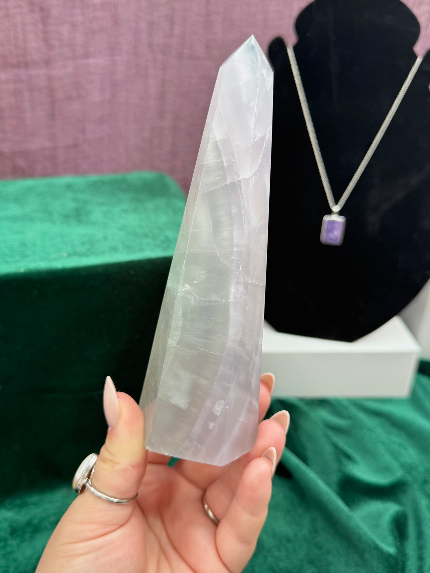 Lavender Fluorite Obelisks