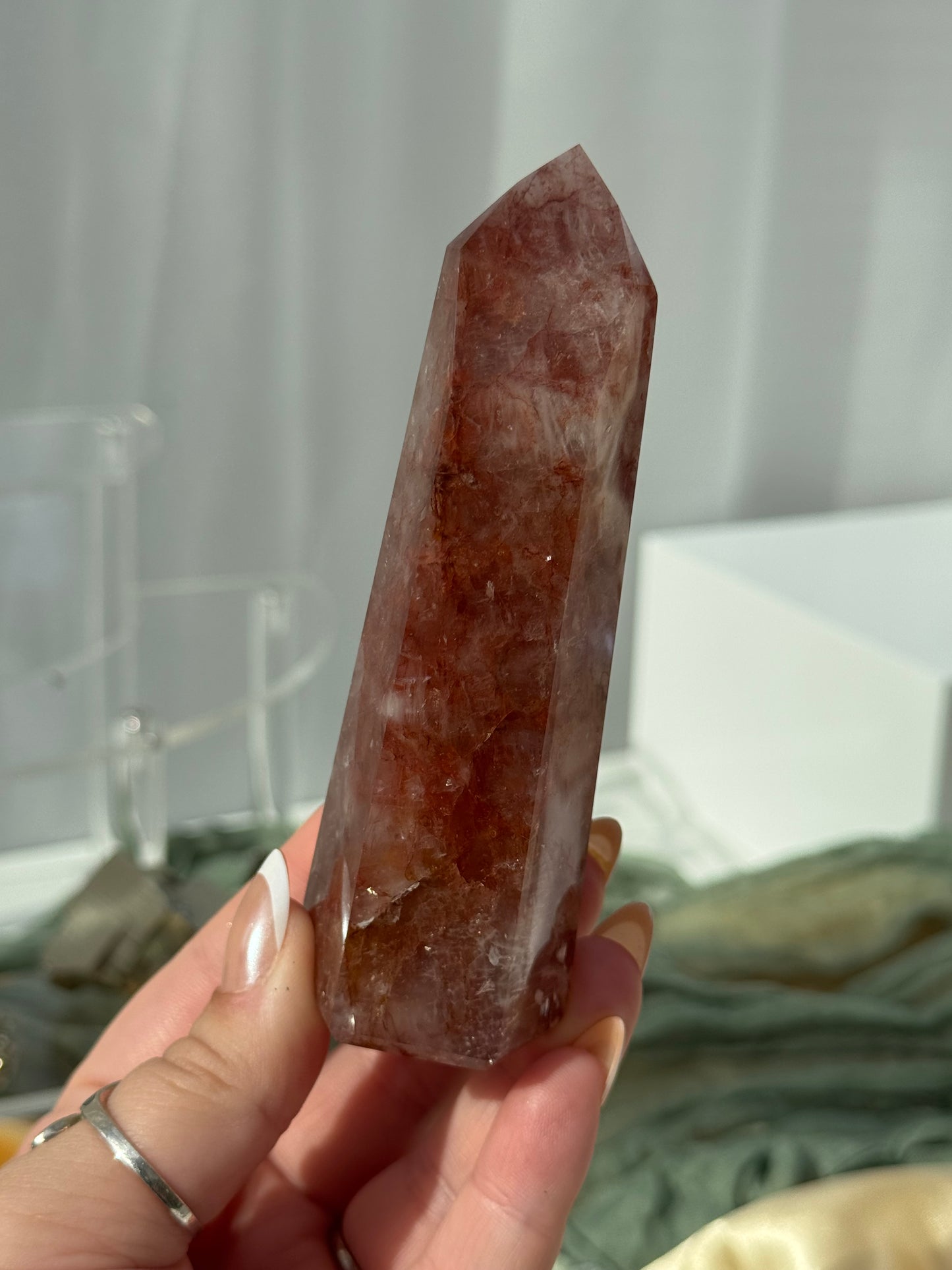 Fire Quartz Obelisk