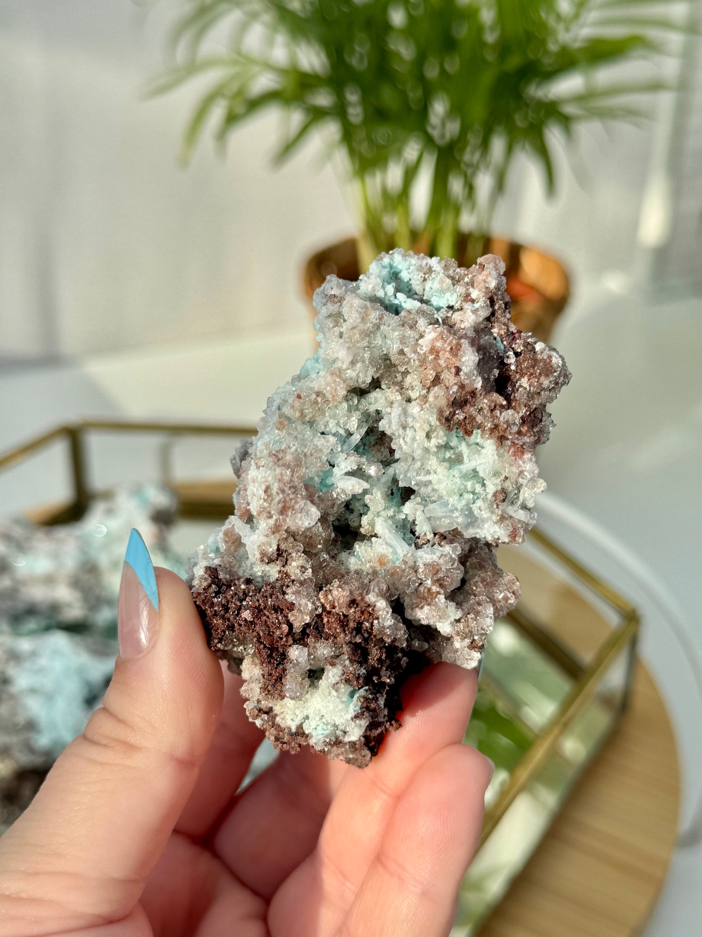 Copper Calcite from Mexico