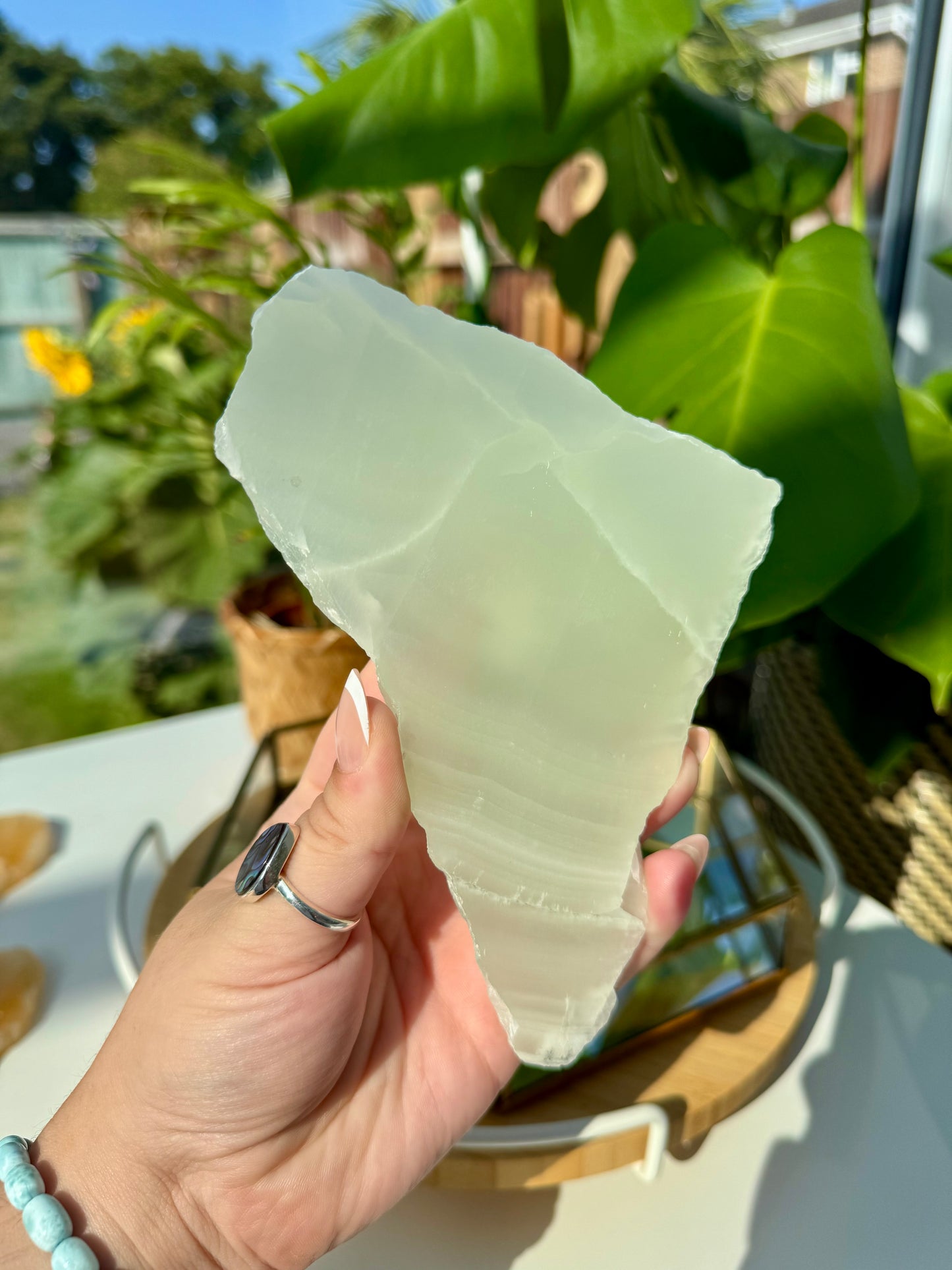 Green Calcite Slabs from Mexico