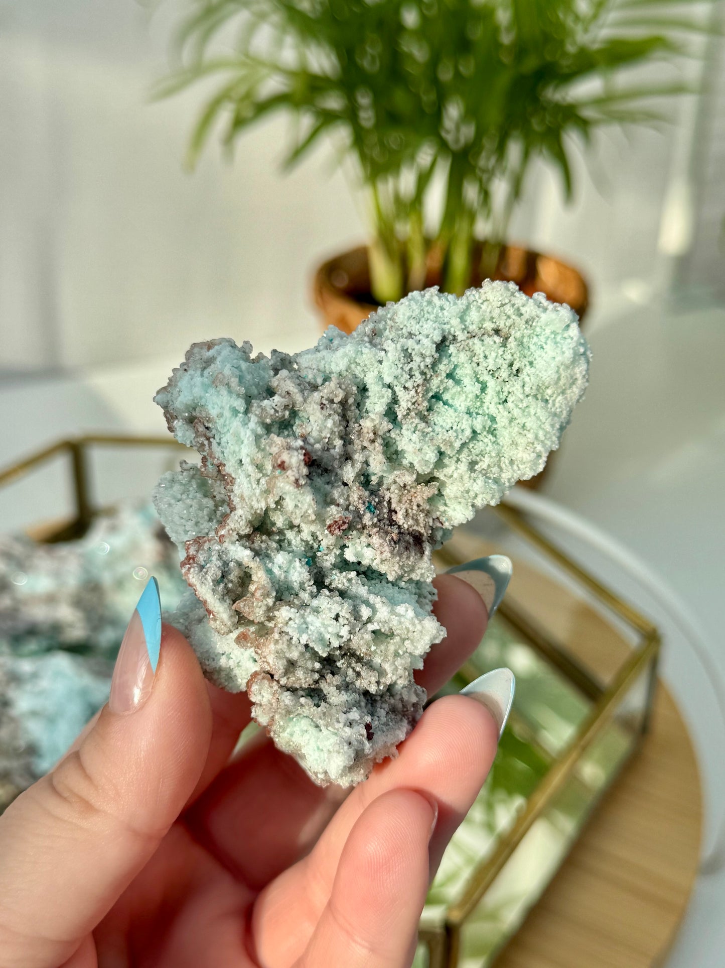 Copper Calcite from Mexico