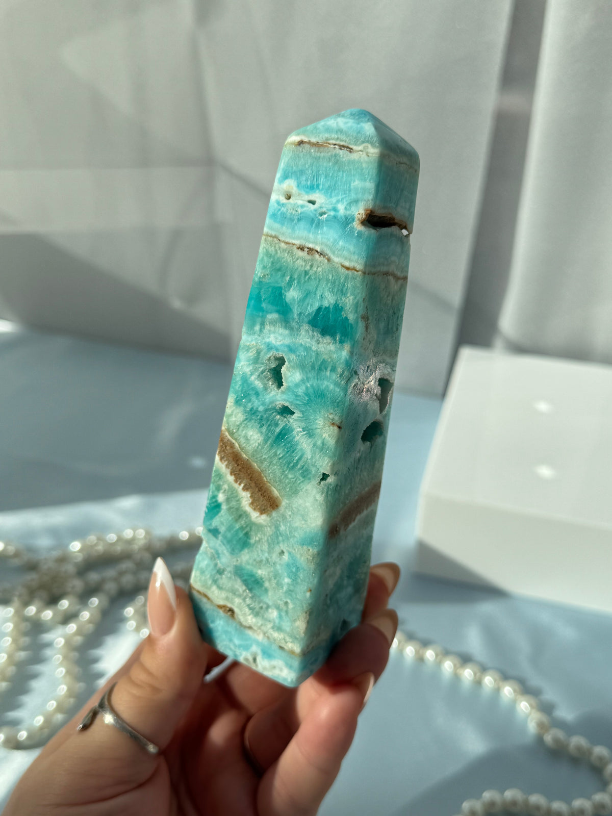 Blue Aragonite Towers