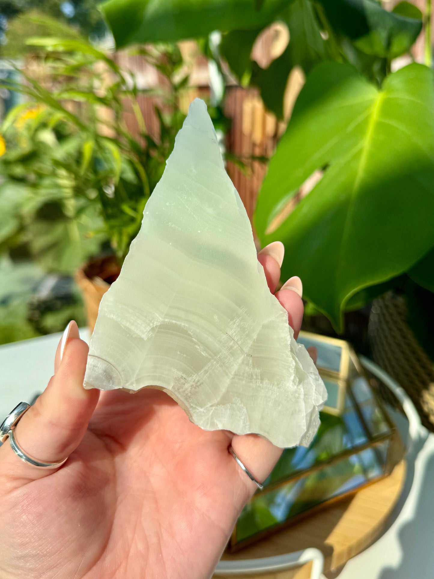 Green Calcite Slabs from Mexico