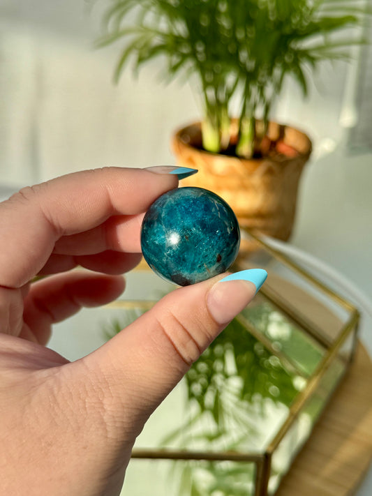 Blue Apatite Spheres