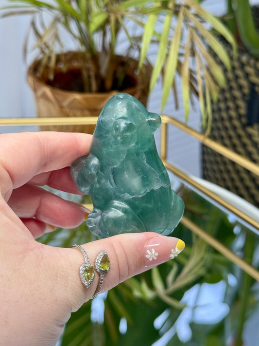 Green Fluorite Frog