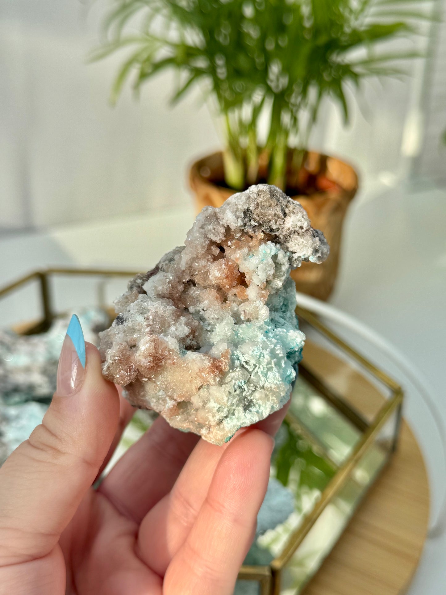 Copper Calcite from Mexico