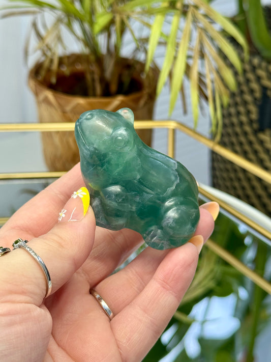 Green Fluorite Frog
