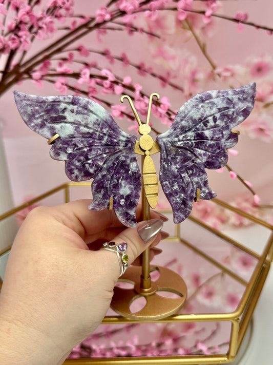 Lepidolite Butterfly Wings