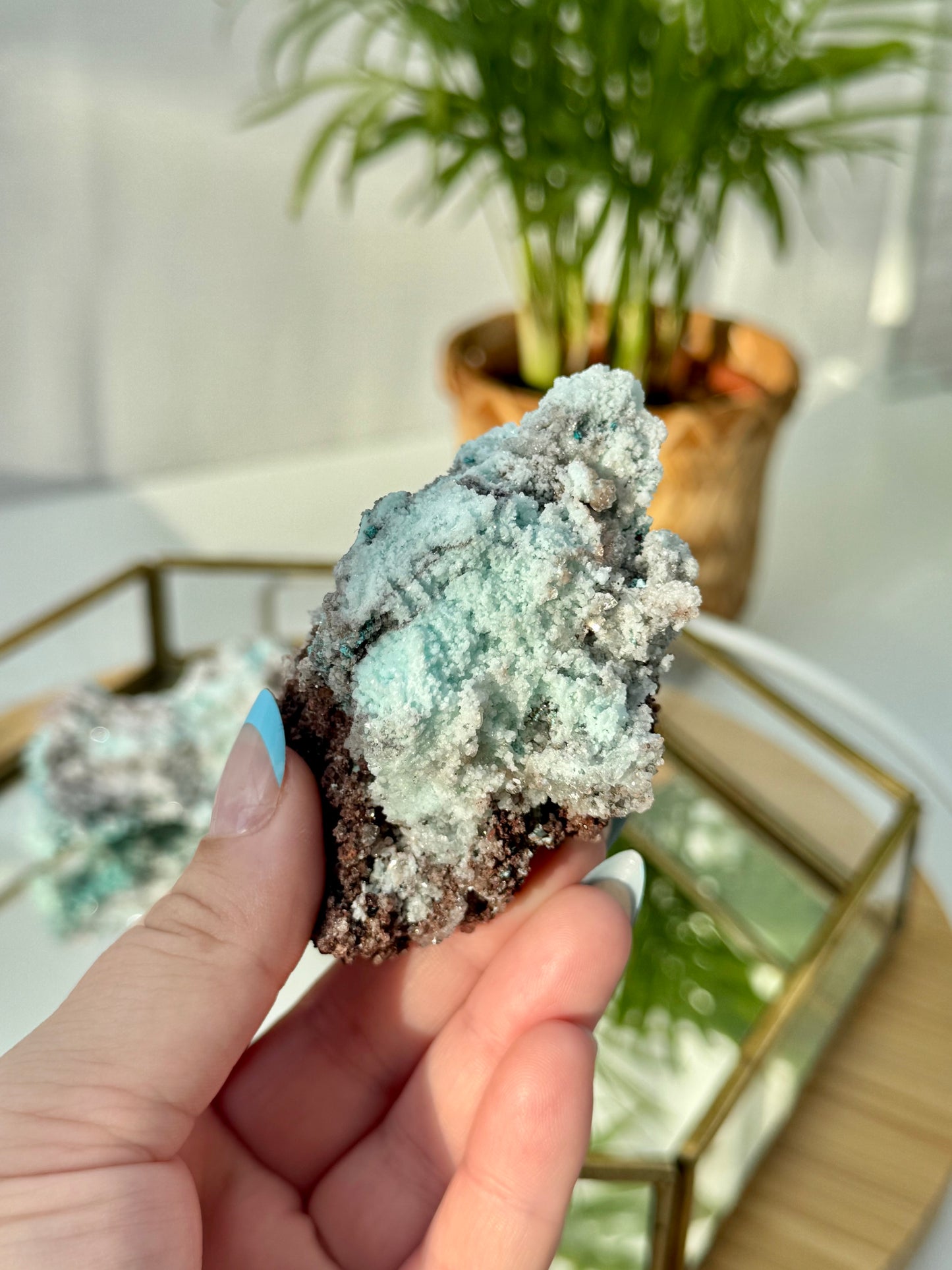 Copper Calcite from Mexico