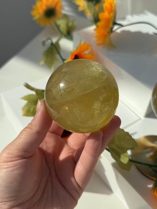Lemon Quartz Spheres