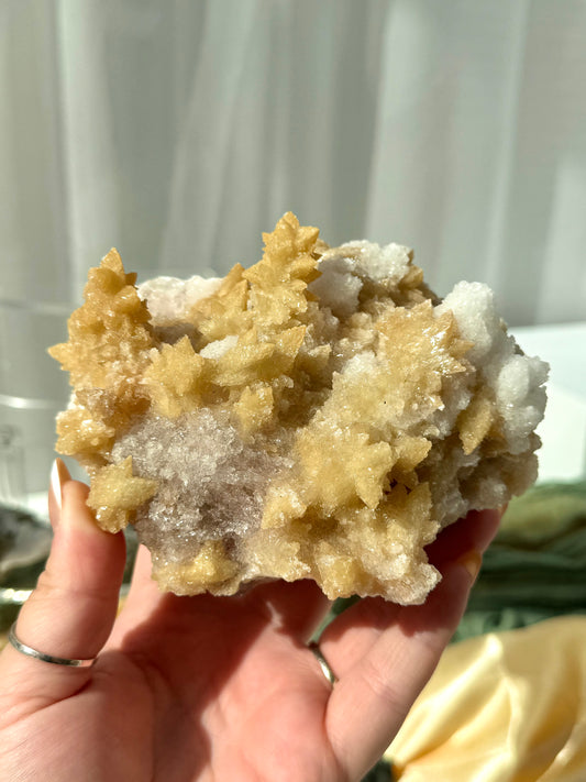 Golden Star Calcite Specimen