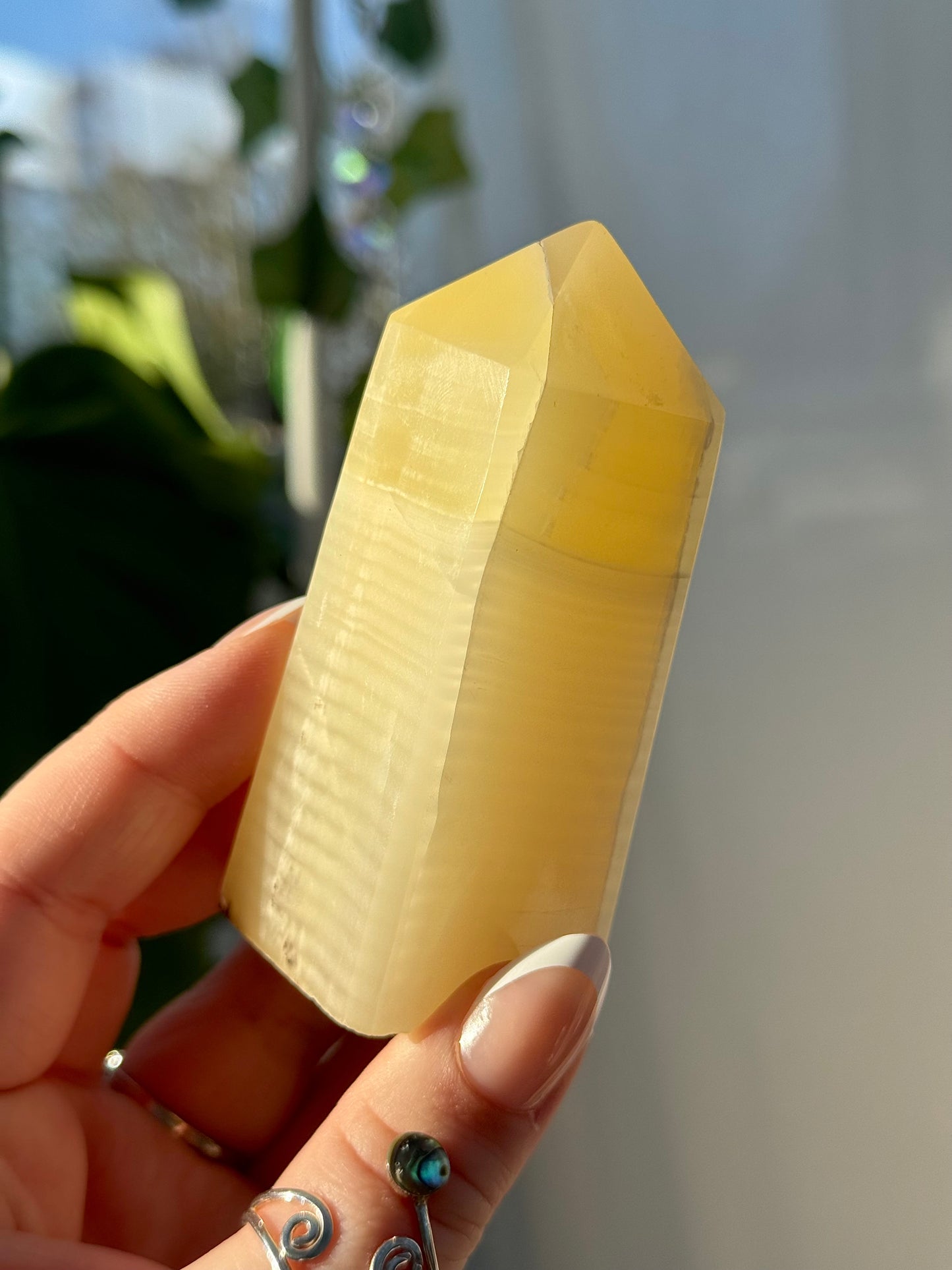 Yellow Fingerprint Calcite Towers