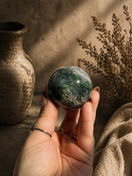 Moss Agate Sphere