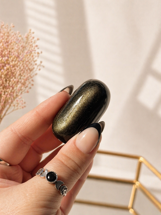 Gold Sheen Obsidian Shiva